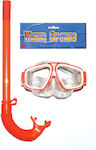 Diving Mask Set with Respirator Orange
