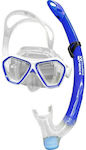 Scuba Force Kids' Silicone Diving Mask Set with Respirator Transparent