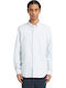 Long-sleeved Cotton Shirt Light Blue