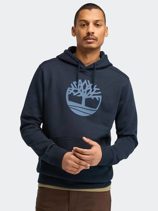 Timberland Sweatshirt with Hood Navy Blue