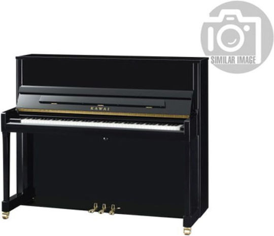 Kawai Κλασσικό Όρθιο Πιάνο K-300 ATX 4 με 88 Βαρυκεντρισμένα Πλήκτρα Polished Ebony