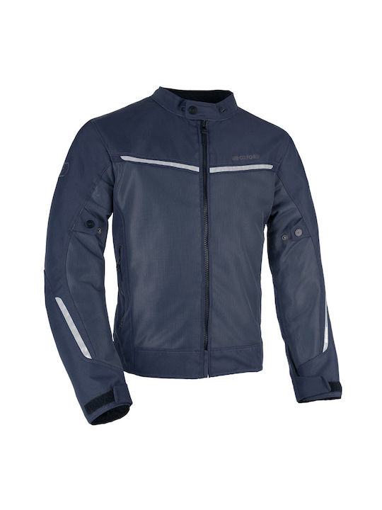 Oxford Herren Motorradjacke 4 Jahreszeiten Blau