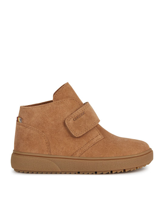 Theleven Ghete Copii din Suede cu Velcro Tabac maro