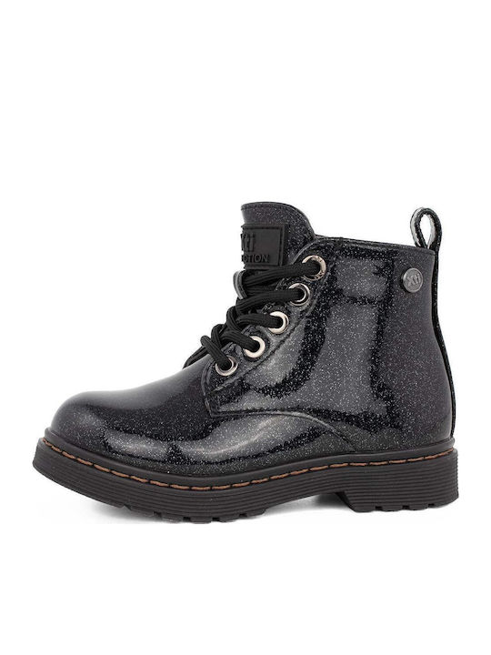 Kinderstiefel mit Reißverschluss Schwarz