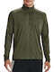 Long Sleeve Athletic Blouse Khaki