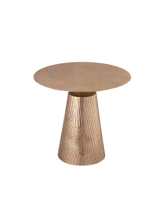 Round Side Table Boise Gold L53xW53xH47cm