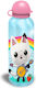 Kids Licensing Gabby Kids Water Bottle Aluminium Non Spill Pandy Paws 500ml (Various Designs/Colours)