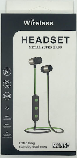 Anil In-ear Bluetooth Handsfree Ακουστικά Μαύρα