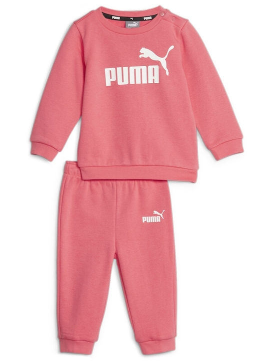 Puma Kids Sweatpants Set Coral 2pcs