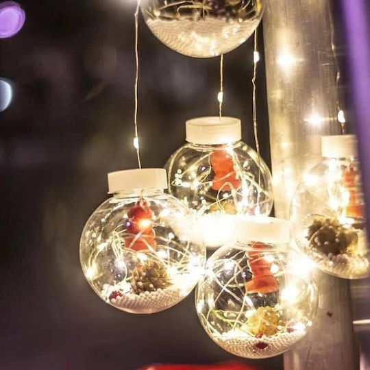 10 Λαμπάκια LED Κουρτίνα 3μ. Θερμό Λευκό
