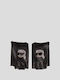 Karl Lagerfeld Μαύρα Γάντια με Κομμένα Δάχτυλα
