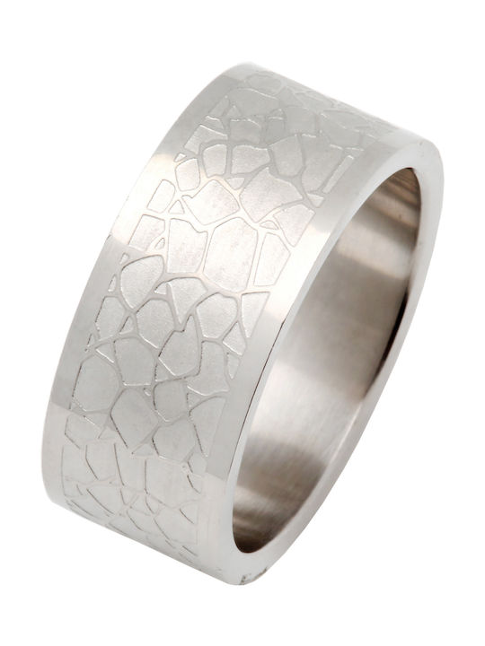 Silverline Men's Steel Spinner Ring