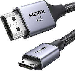 Ugreen HD163 HDMI 2.1 Kabel HDMI-Stecker - Mini-HDMI-Stecker 1m Schwarz