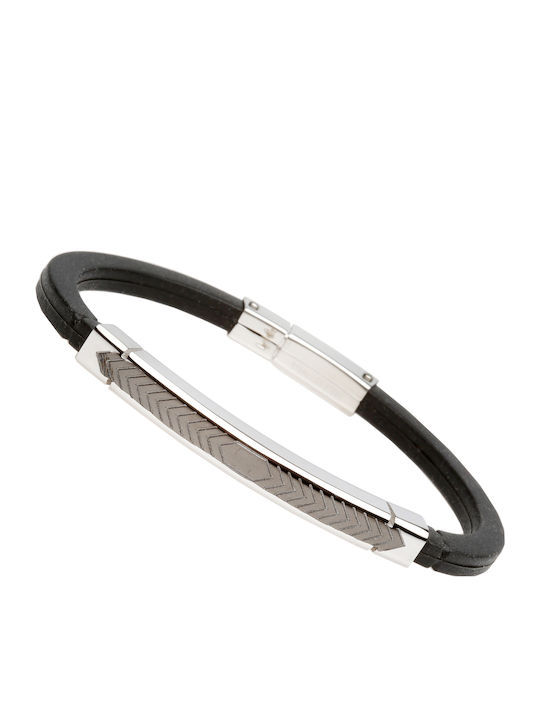 Silverline Herren Armband Handschellen aus Stahl