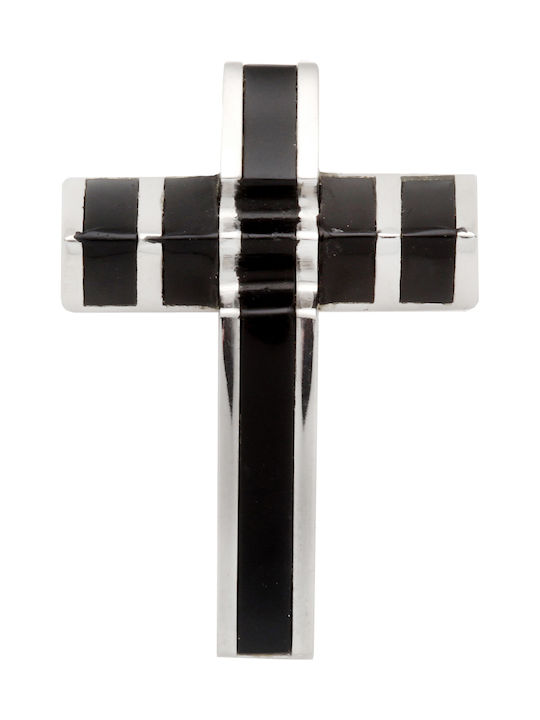 Tribute Black Men's Cross from Steel