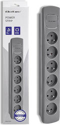 Qoltec Smart Πολύπριζο 3 Θέσεων με Καλώδιο 1.8m/ Γκρι