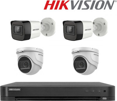 Hikvision Интегрирана система за CCTV с 4 Камери 5MP