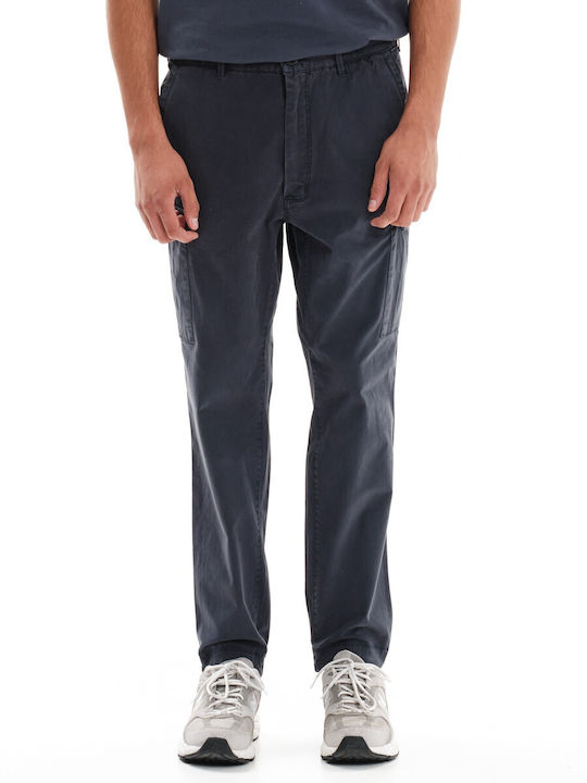 Emerson Men's Trousers Cargo Elastic in Regular Fit Navy Blue