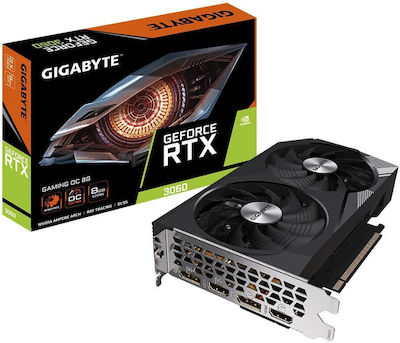 Gigabyte GeForce RTX 3060 8GB GDDR6 Gaming OC rev. 2.0 Card Grafic