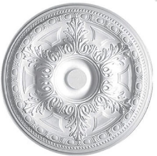 Deco Ceramica Таванна Розетка за Осветителни Тела Бяла 3055-KALTS-ROZETA-EMIILIA