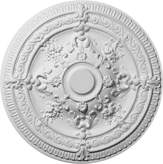 Deco Ceramica Deckenrosette für Leuchten Weiß 3056-KALTS-ROZETA-ELENA