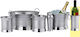 Ready Champagners simple Inox cu dimensiunile 13x13x21cm