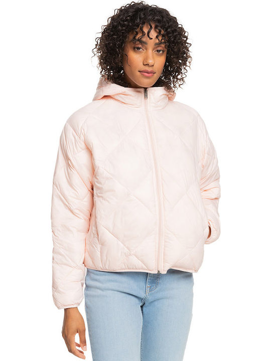 Roxy Wind Swept Κοντό Γυναικείο Puffer Μπουφάν ...