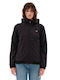 Emerson Women's Short Puffer Jacket Waterproof and Windproof for Winter with Hood Black