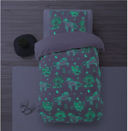 Sleeptime Σετ Παιδική Παπλωματοθήκη Μονή Ροζ