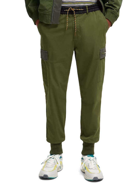 Scotch & Soda Men's Sweatpants with Rubber Green