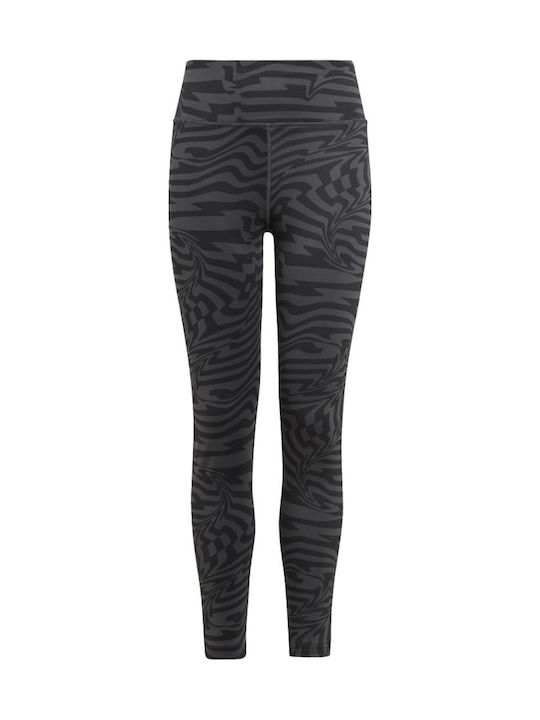 adidas Kids Legging Sports Long Gray AEROREADY Allover Print