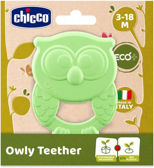 Chicco Κουκουβάγια Μασητικός Κρίκος Οδοντοφυΐας από Πλαστικό για 3 m+