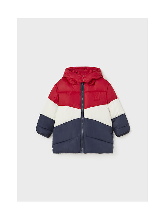 Mayoral Boys Casual Jacket Multicolour with Lining & Ηood