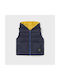 Mayoral Boys Quilted Coat Navy Blue Double Sided Sleeveless with Ηood