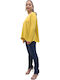 Women's Summer Blouse Long Sleeve Yellow