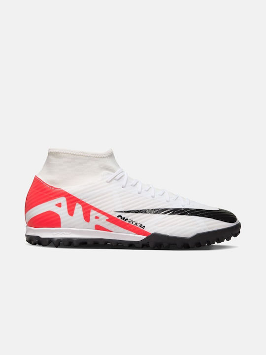 Nike Zoom Mercurial Superfly 9 Academy TF Ψηλά Ποδοσφαιρικά Παπούτσια με Σχάρα Bright Crimson / Black / White