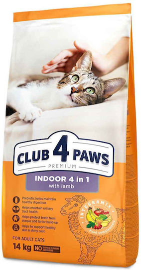 Club 4 Paws Premium Dry Food for Adult Sterilized Cats with Sensitive Urinary with Lamb 14kg