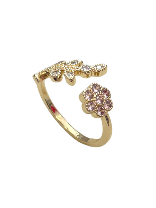 Intimonna Women's Ring Gold Plated