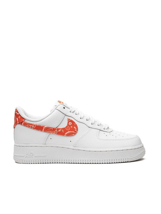 Nike Air Force 1 Sneakers White / Rush Orange
