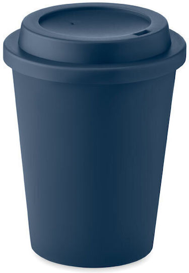Midocean Κούπα Κεραμική με Καπάκι Μπλε 300ml