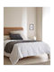 My Home Luxury Sheet Sets Semi-Double with Elastic 120x200+30cm. Monochrome White 4pcs