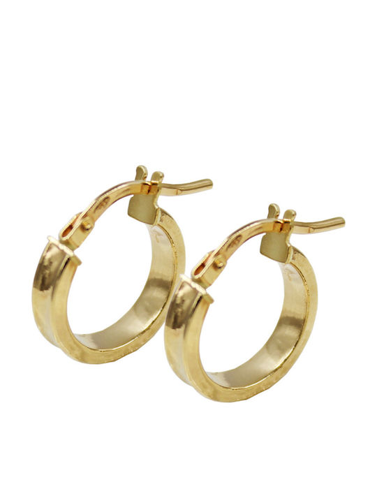Roloi Kaliamanis Earrings Hoops made of Gold 14K