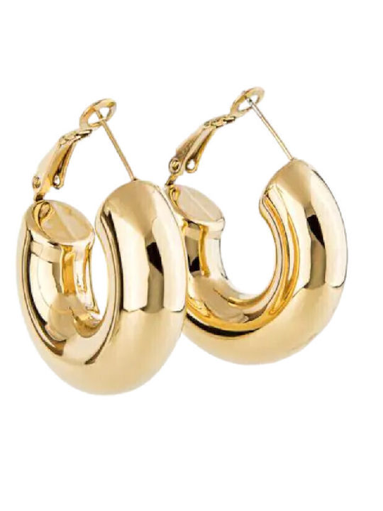 Rose Accessories Cercei din Oțel Placat cu aur