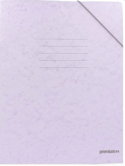 AG Trees Folder Prespan with Rubber Band and Ears for Paper A4 Purple