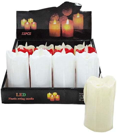 Candle Light Lămpi Decorative Pentru Masă LED Alb Cald Lumânare 12 Bucăți