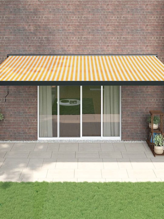 vidaXL Terrace Wall Tent Yellow 5x3cm