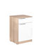Robin Wooden Bedside Table Beige 40x40x60cm