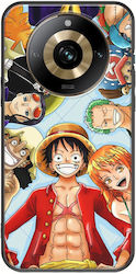 One Piece Umschlag Rückseite Silikon Schwarz (Realme 11 Pro / 11 Pro+)