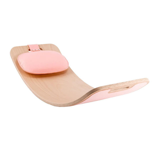 Curve Lab Spielzeug Balance Spielzeug Holzbrett Perfect Arc mit Filz Rosa & Amp Kissen Rosa