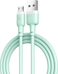 XO NB-208 USB 2.0 Cable USB-C male - USB-A 60W Πράσινο 1m (16.005.0239)